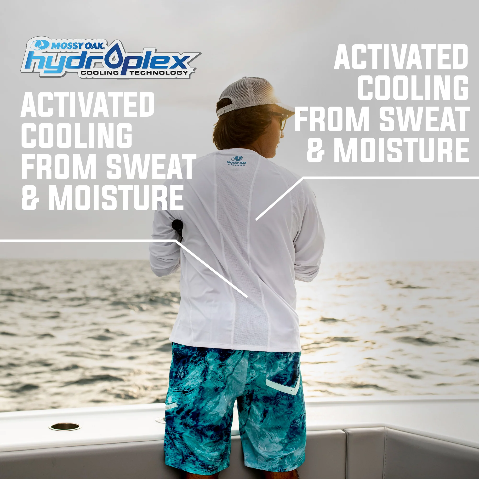 Mossy Oak Men's Long Sleeve Fishing Tech Shirt - Image 5