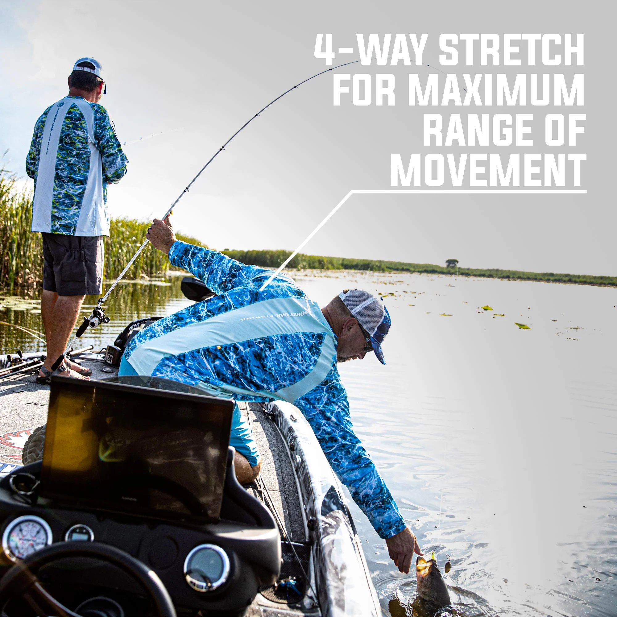 Mossy Oak Men's Long Sleeve Fishing Tech Shirt - Image 6